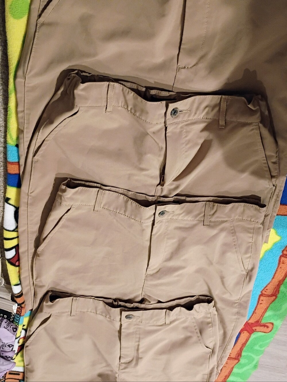 Kid's Tan Chino Pants – Tailored Everyday Comfort/4 Pairs of Shorts